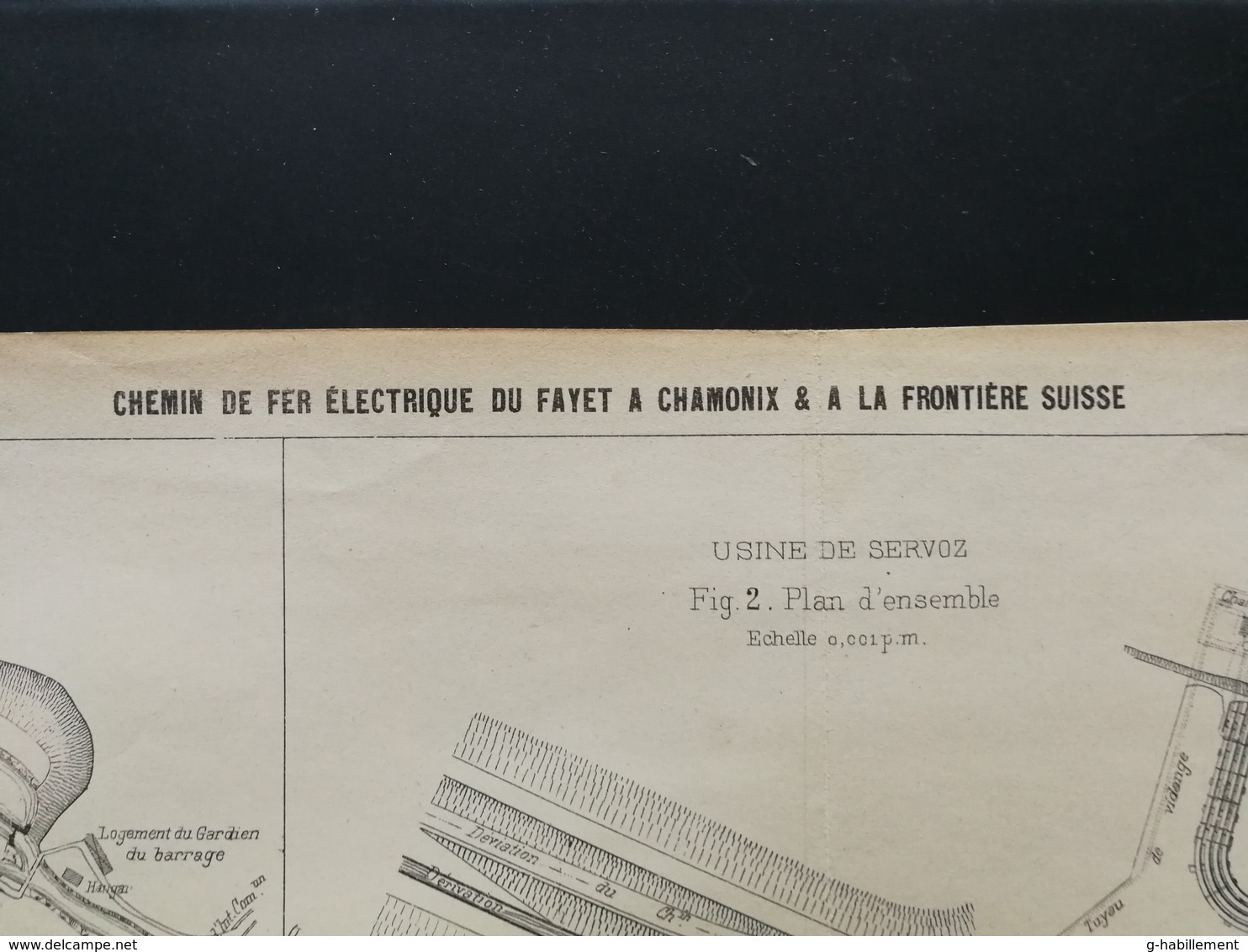 ANNALES DES PONTS Et CHAUSSEES (Dep 74 ) - Plan Du Chemin De Fer électrique Du Fayet à Chamonix - 1901 (CLE67) - Machines