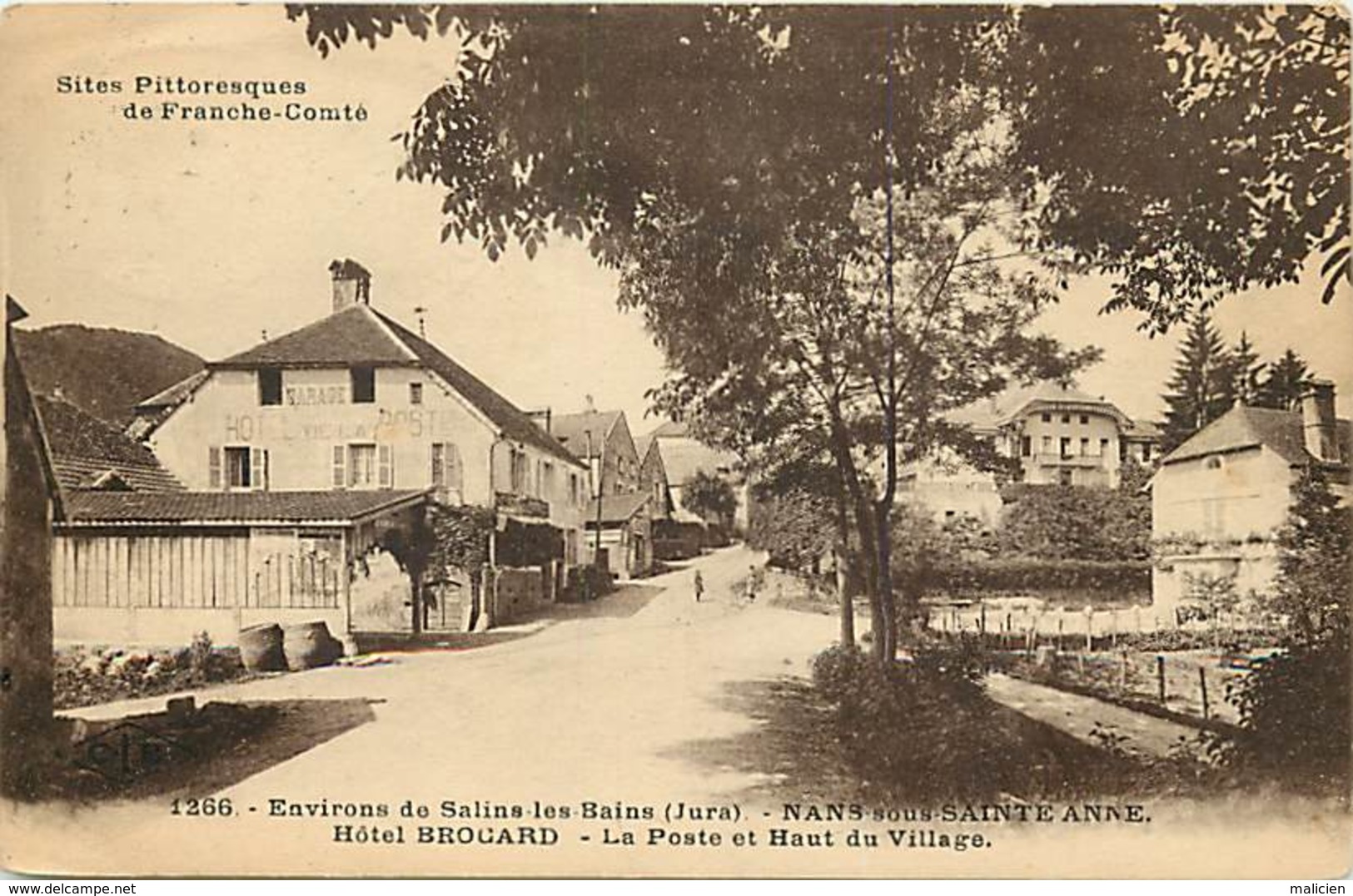 - Doubs -ref-A876- Nans Sous Ainte Anne - Nans Sous Ste Anne - Hotel Brouard - Poste -haut Du Village- Postes - Hotels - - Autres & Non Classés