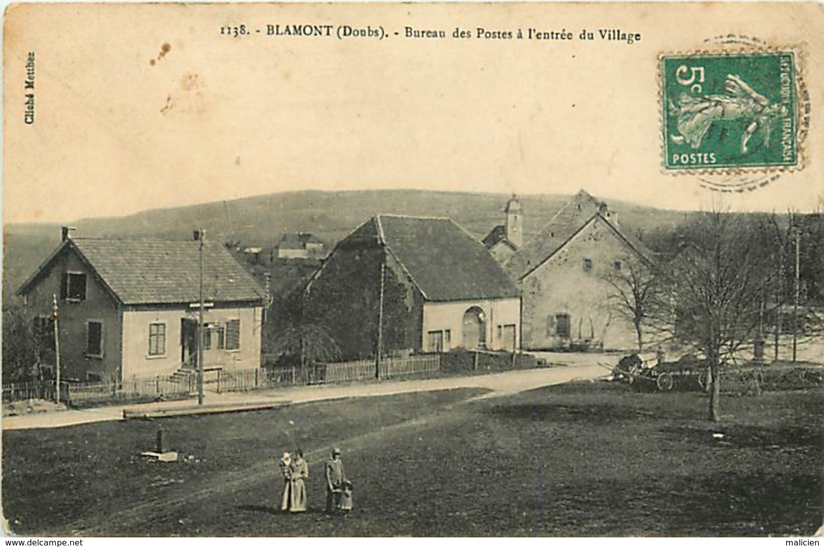 - Doubs -ref-A875- Blamont - Bureau Des Postes A L Entrée Du Village - Poste - P.t.t - Ptt - - Autres & Non Classés