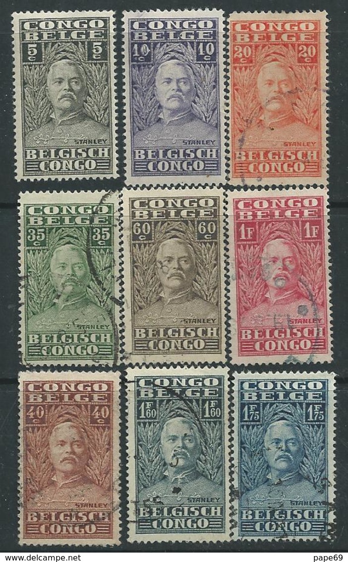 Congo Colonie Belge N° 135 / 49 O  La Série Des 15 Valeurs Oblitérées ( Les 135 / 36 Trace Ch.) Sinon TB - Oblitérés