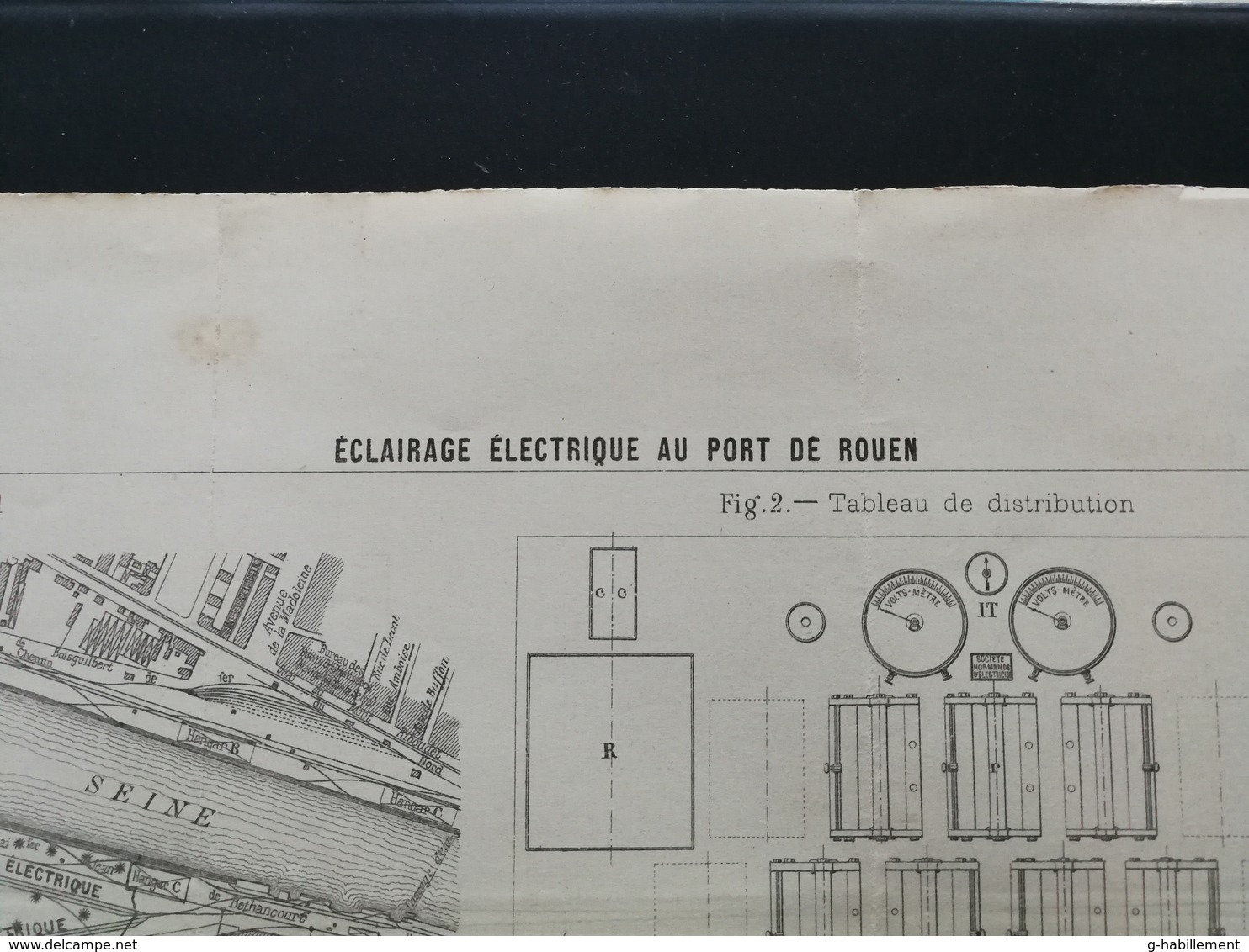 ANNALES DES PONTS Et CHAUSSEES (Dep 76) - Plan D'Eclairage électrique Au Port De Rouen - Imp L.Courtier 1898 (CLE68) - Tools