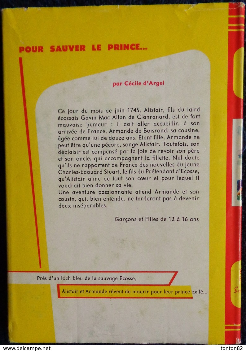 Cécile D'Argel - Pour Sauver Le Prince - Bibliothèque Rouge Et Or Souveraine 670 - ( 1966 ) . - Bibliothèque Rouge Et Or