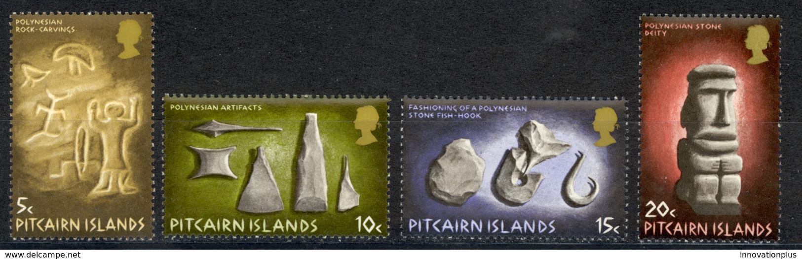 Pitcairn Islands Sc# 119-122 MNH 1971 Polynesian Artifacts - Pitcairneilanden