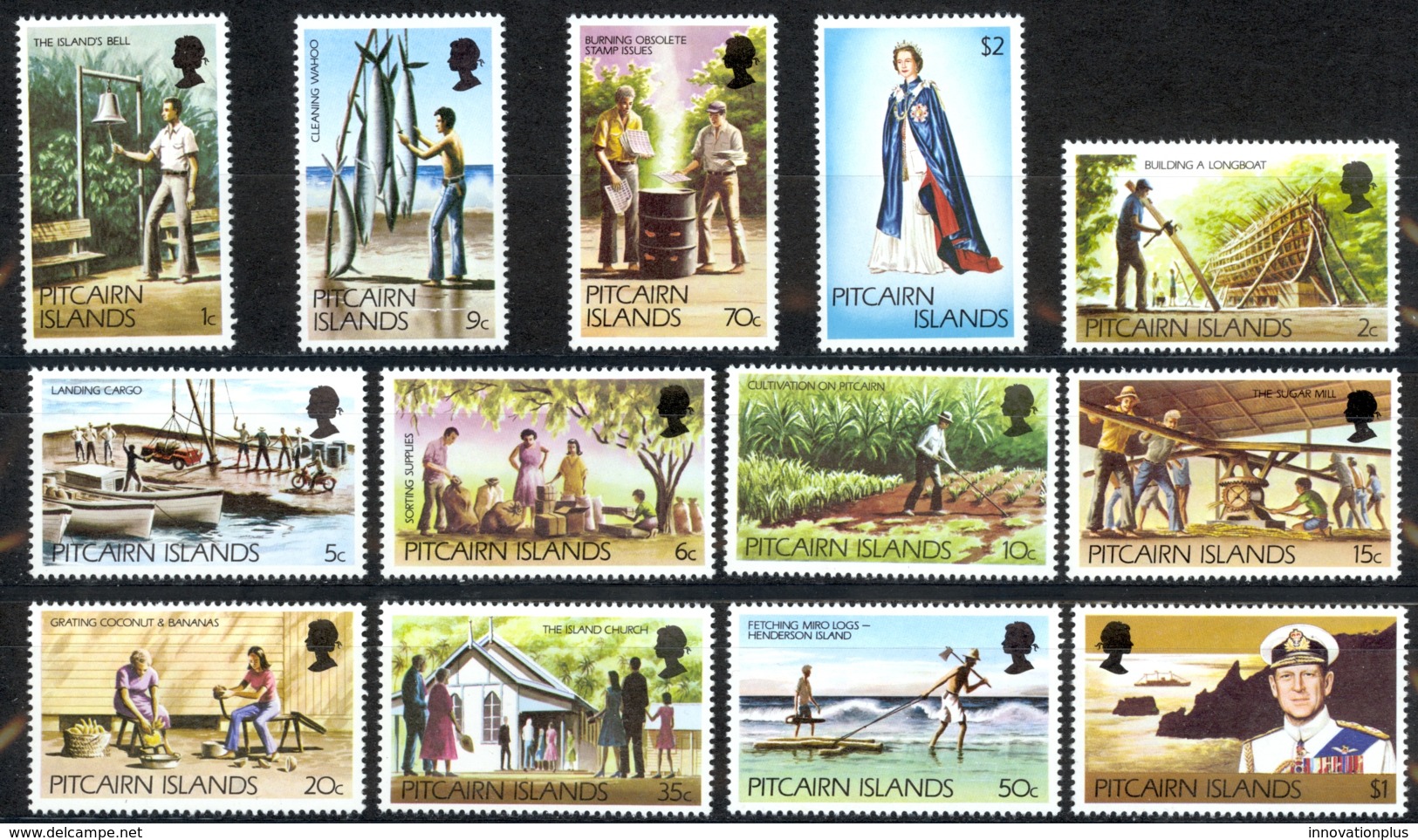 Pitcairn Islands Sc# 163-173 MNH 1977-1981 Definitives - Pitcairn Islands