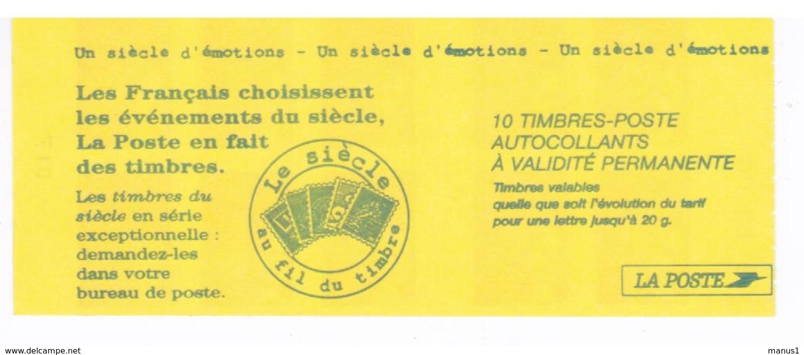 C094 - Carnet 3085- C6  - Date + Repère électronique - Autres & Non Classés