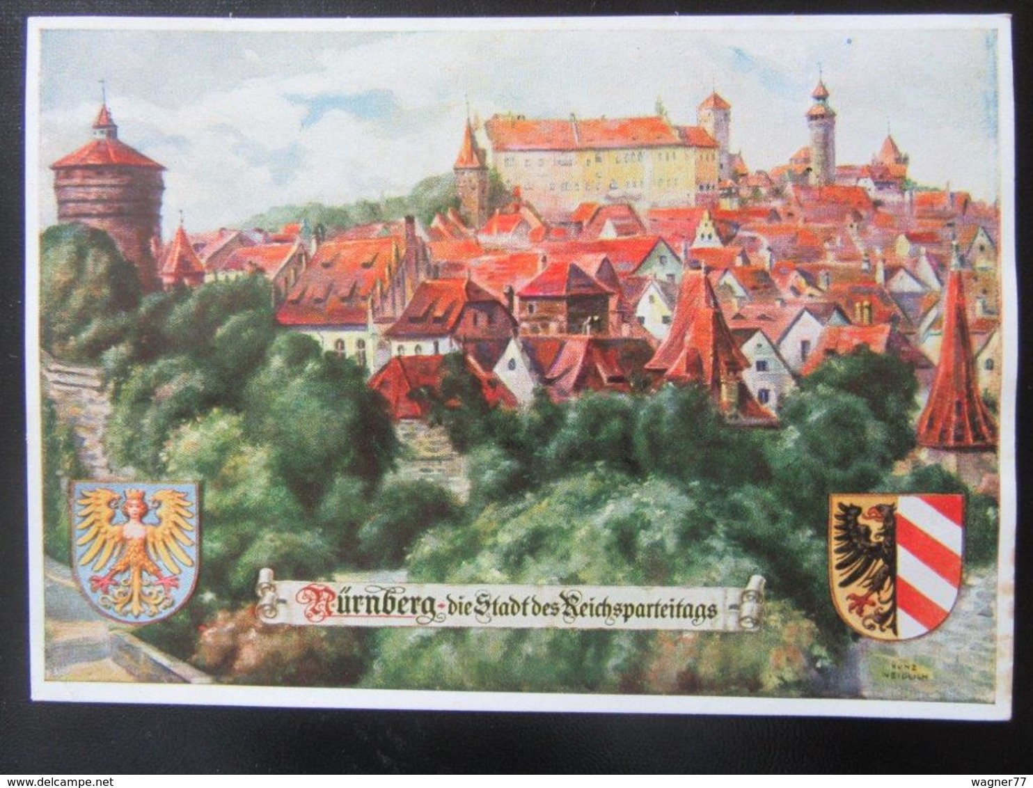 Postkarte Propaganda - Nürnberg Stadt Der Reichsparteitage - Briefe U. Dokumente