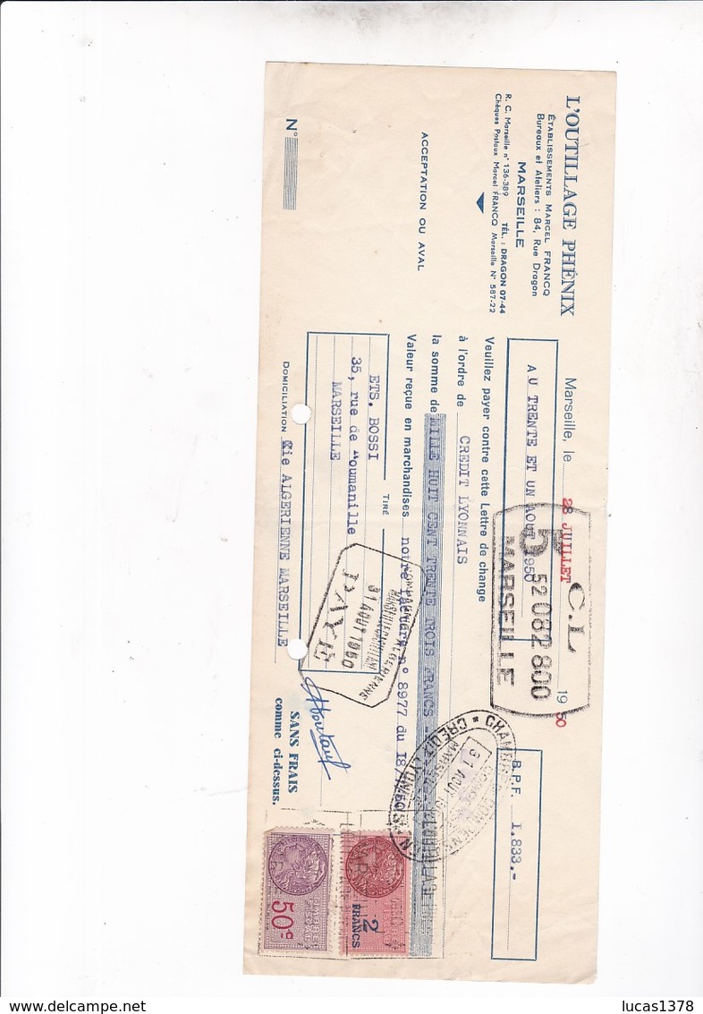 MARSEILLE 1950 / L OUTILLAGE PHENIX / RUE DRAGON - Other & Unclassified