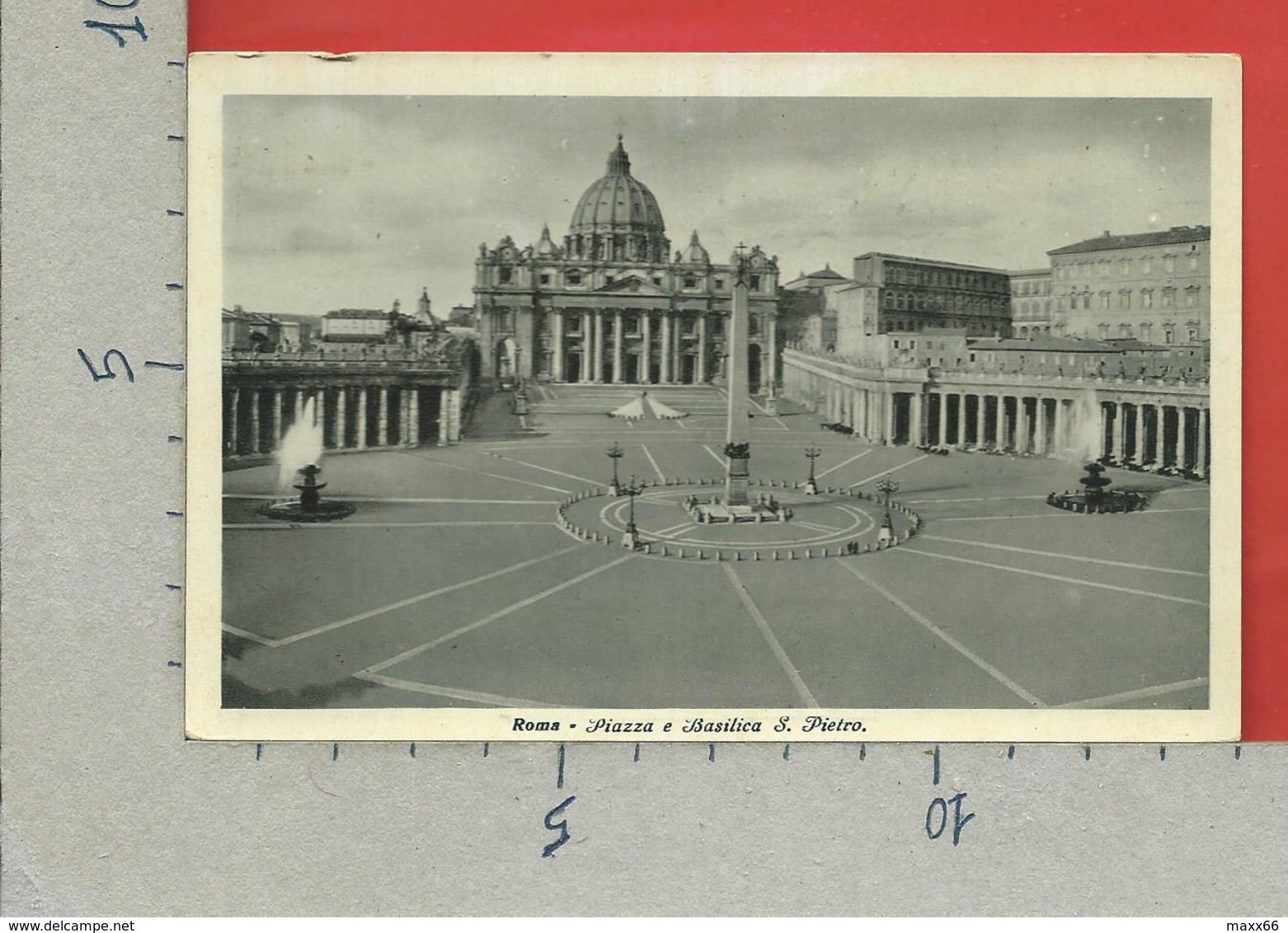 CARTOLINA NV ITALIA - ROMA - Piazza E Basilica Di S. Pietro - 9 X 14 - San Pietro