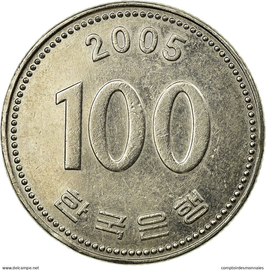 Monnaie, KOREA-SOUTH, 100 Won, 2005, TTB, Copper-nickel, KM:35.2 - Corée Du Sud