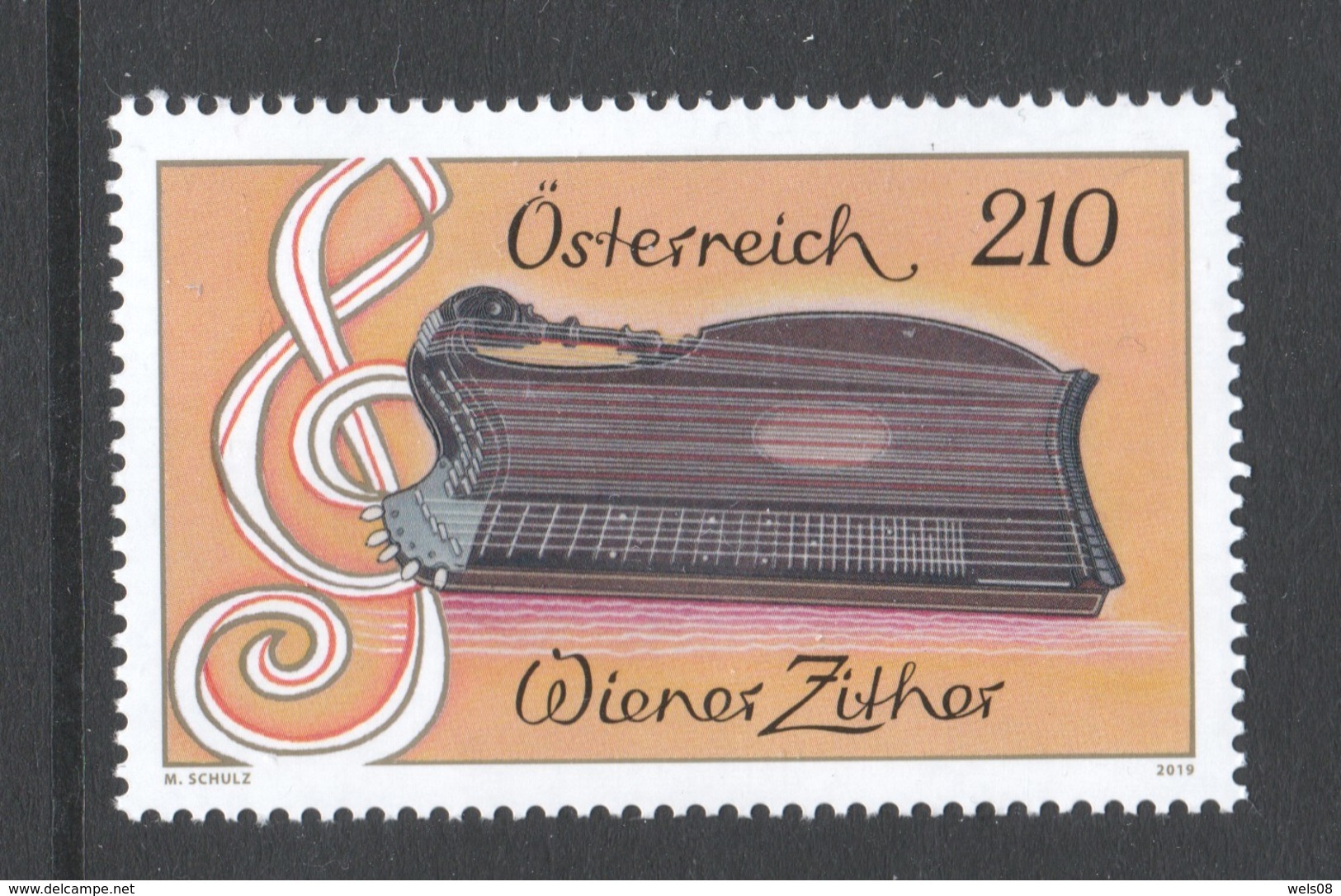 Österreich 2019:  "Wiener Zither" Postfrisch (siehe Foto) - Unused Stamps