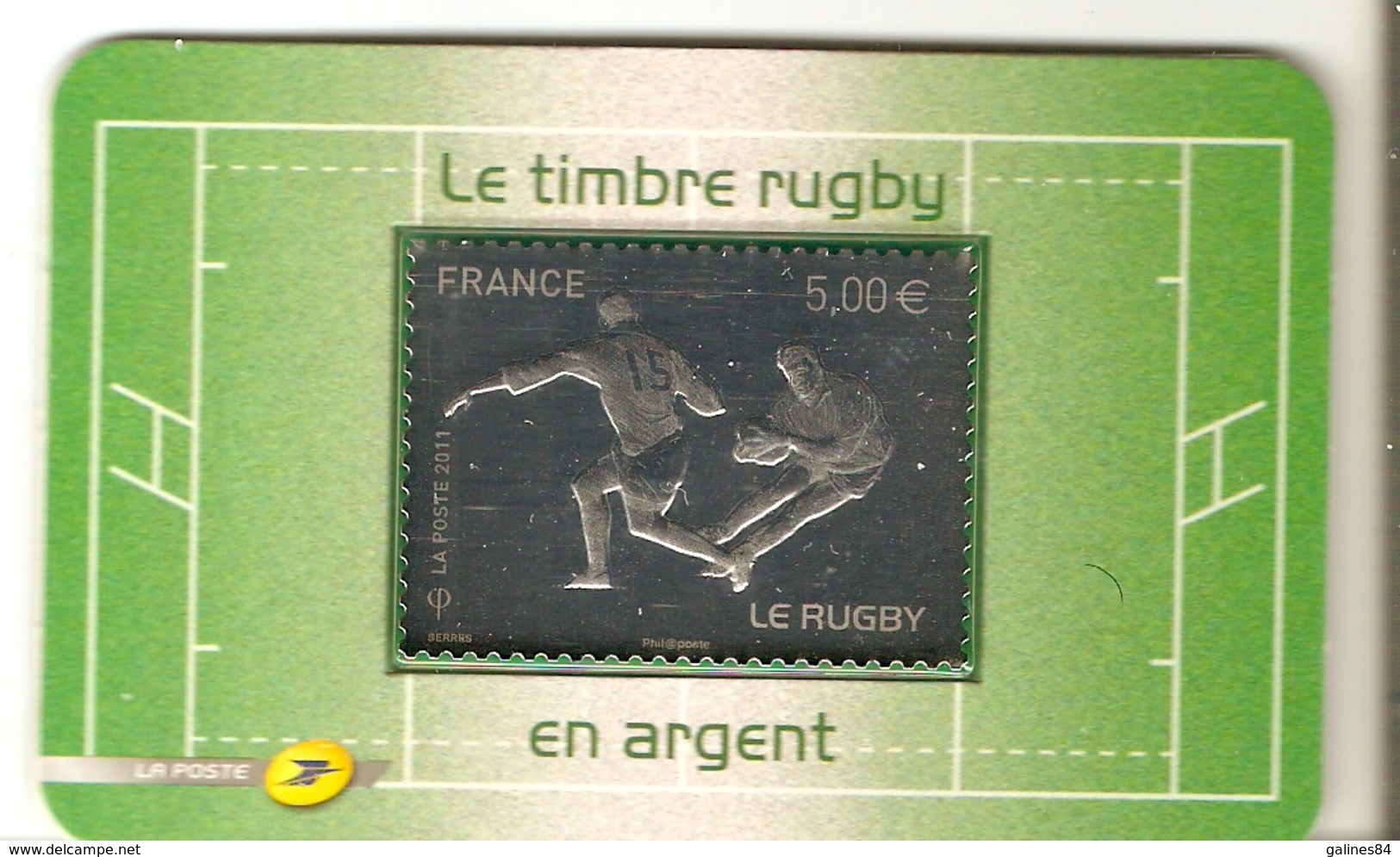 Timbres En Argent Neuf Sous Blister Le RUGBY AA597 - Autres & Non Classés