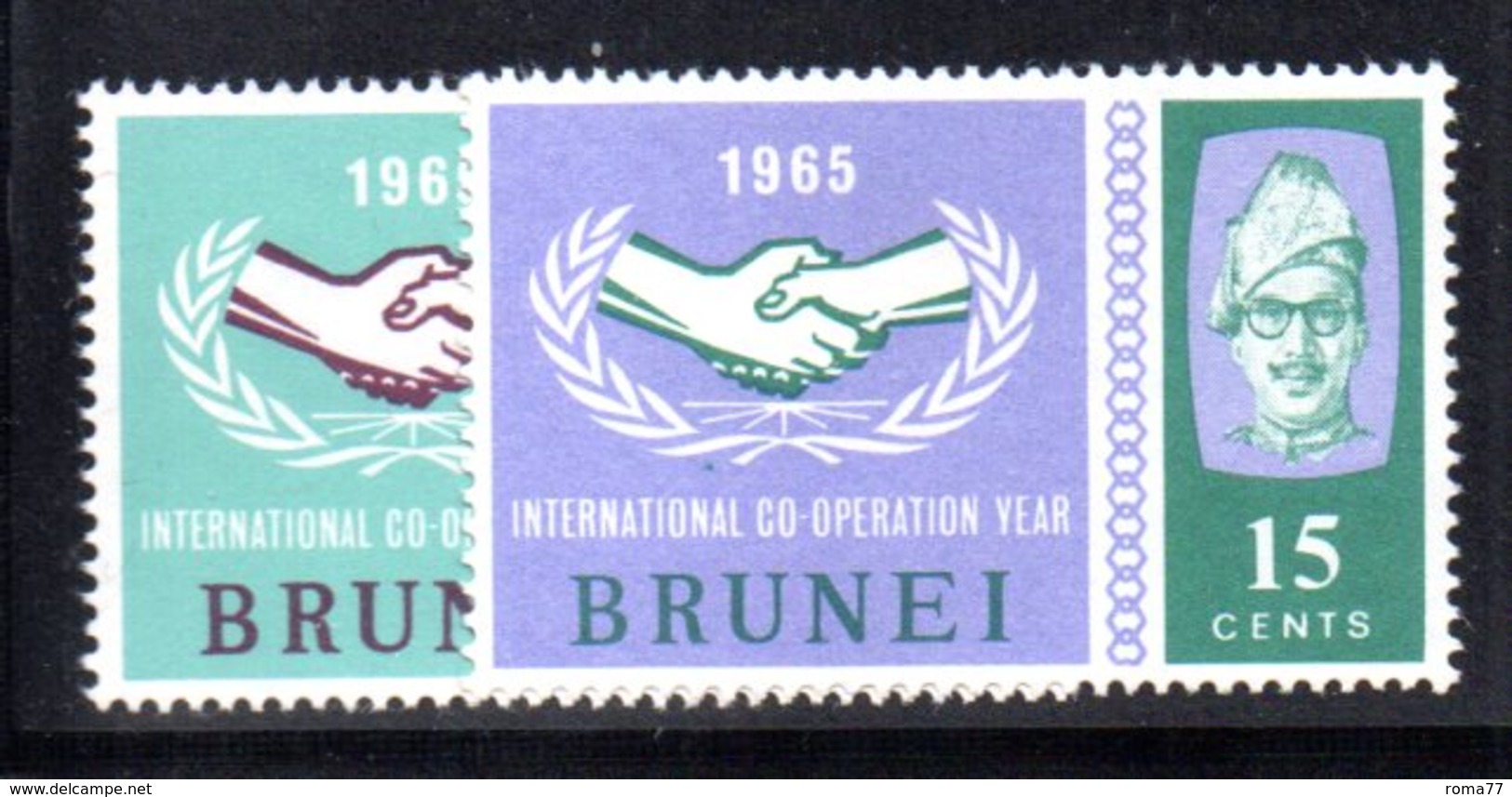 APR453 - BRUNEI 1965  , Serie Yvert N. 114/115  *** (2380A).  Cooperazione - Brunei (...-1984)