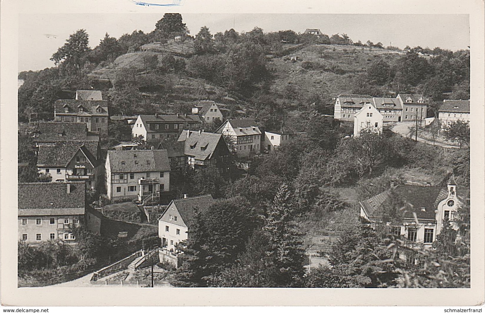 Foto Rohling Für AK Stadt Wehlen Lohmener Straße Schreiberberg Schanzenweg Hausberg Schule A Pötzscha Rathen Pirna DDR - Wehlen