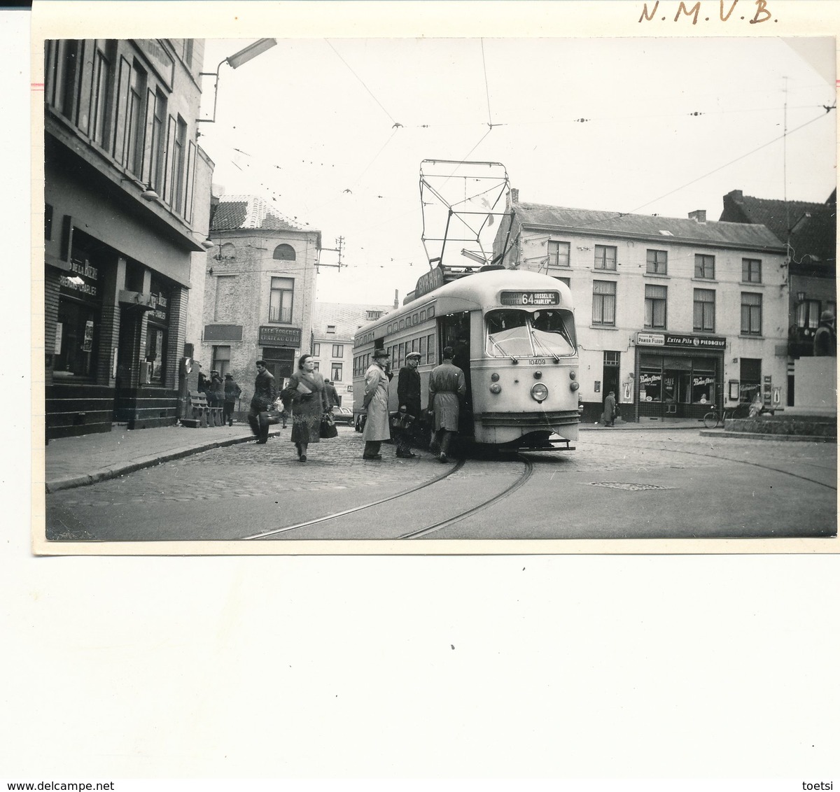 TRAM  VICINAL  Bruxelles Charleroi  Ligne 64  Photo 14 X 9 Cm - Vervoer (openbaar)