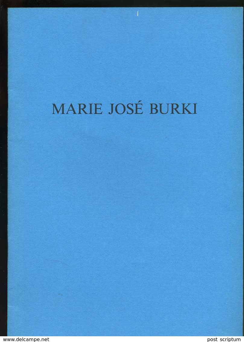 Livre - Cahier D'artiste : Marie José Burki - Art