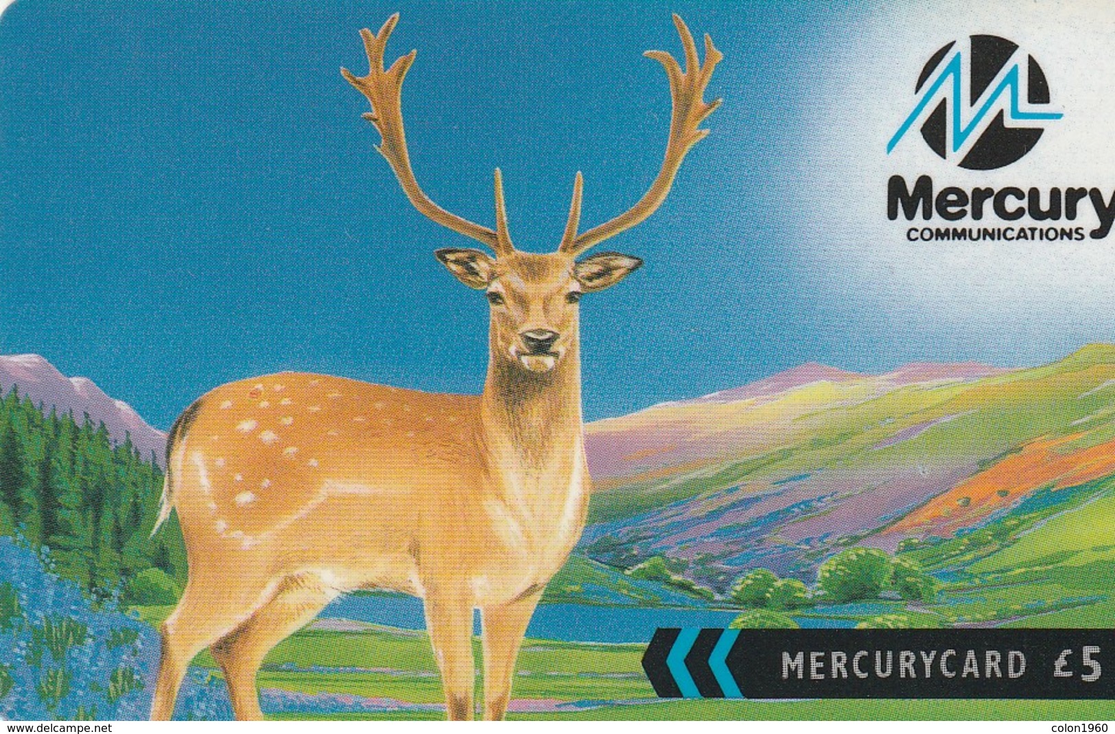 TARJETA TELEFONICA DE GRAN BRETAÑA, British Wildlife. Fallow Deer (For Better Communication) 41MERB. MER568B. (004) - [ 4] Mercury Communications & Paytelco