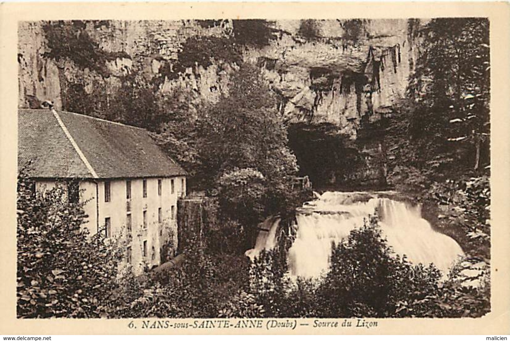 - Doubs -ref-A843- Nans Sous Sainte Anne - Nans Sous Ste Anne - Source Du Lizon - Sources - Carte Bon Etat - - Autres & Non Classés