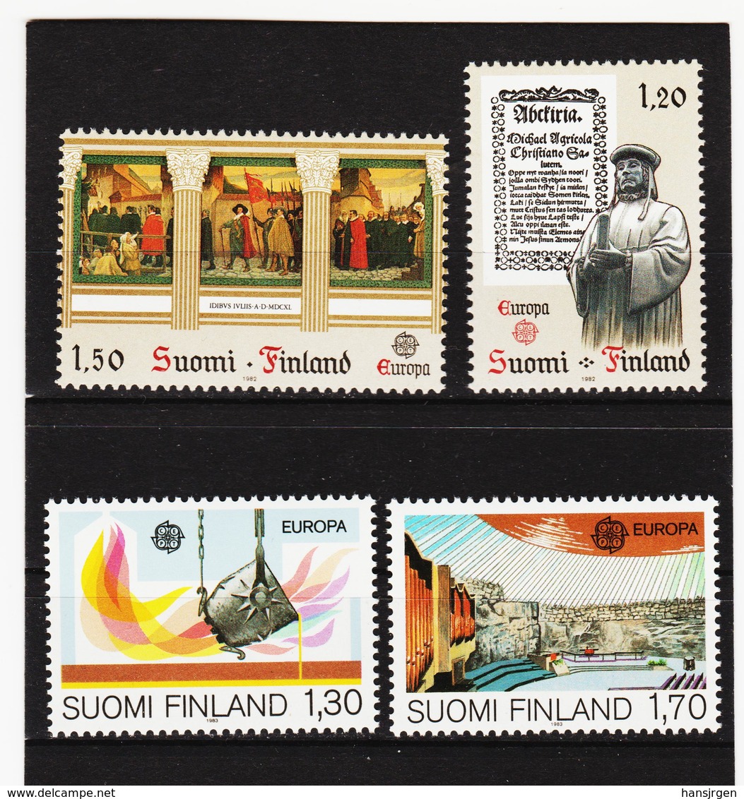 LKA551 EUROPA CEPT 1982/83 FINNLAND Michl 899/00+926/27 ** Postfrisch - 1982