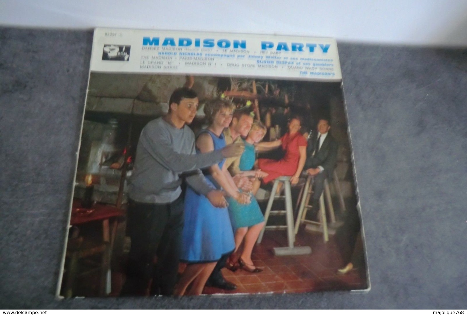 Disque 25 Cm Madison Party - Harold Nicolas Accompagné Par Jimmy Walter - Olivier Despax Et Ses Gamblers Et The Madison' - Formats Spéciaux