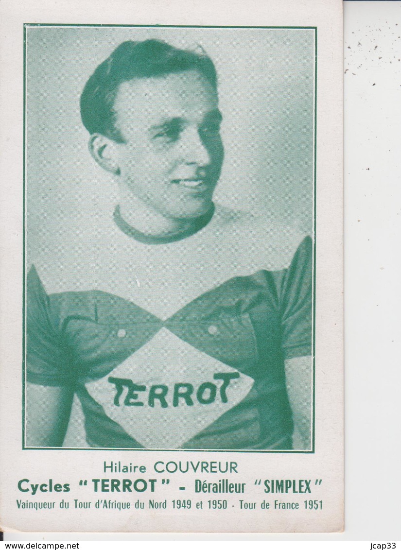 Hilaire COUVREUR  -  CYCLES TERROT  -  Dérailleur  SIMPLEX  - - Cyclisme