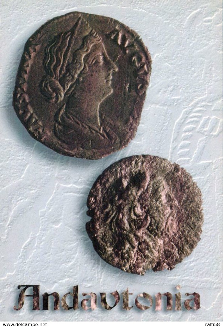 2 AK Kroatien * Münzen Auf Postkarten - Faustina Die Frau Von Kaiser Mark Aurel Und Ein Pin Im Museum Von Turopolje * - Monnaies (représentations)