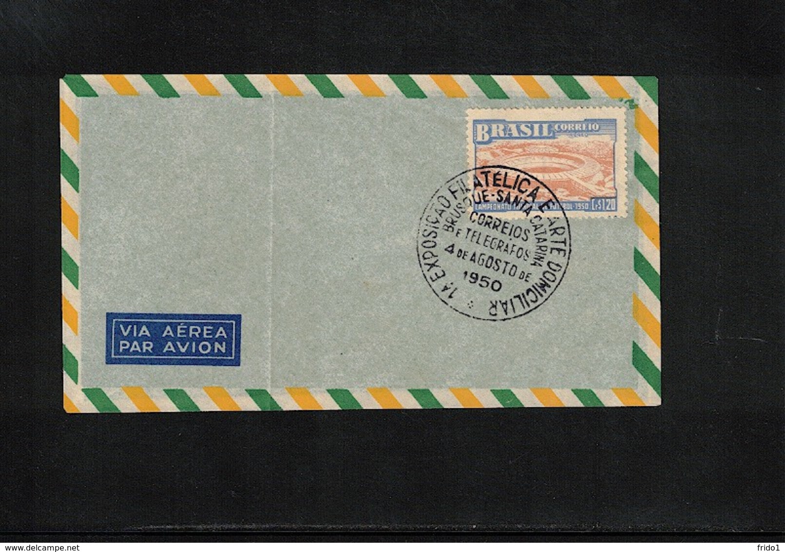 Brazil 1950 World Cup Brazil Interesting Letter - 1950 – Brasilien