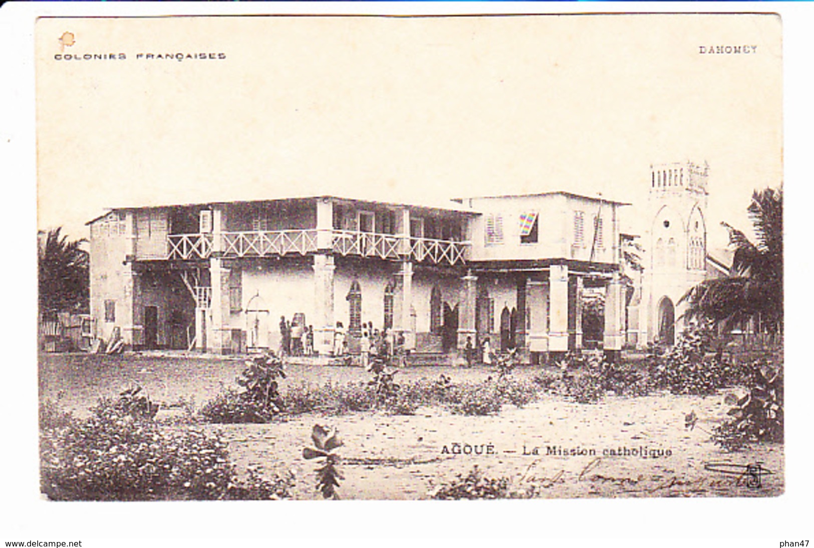 BENIN Ex DAHOMEY Colonie Française AGOUE, La Mission Catholique, église, Ed. ? 1903 - Benin