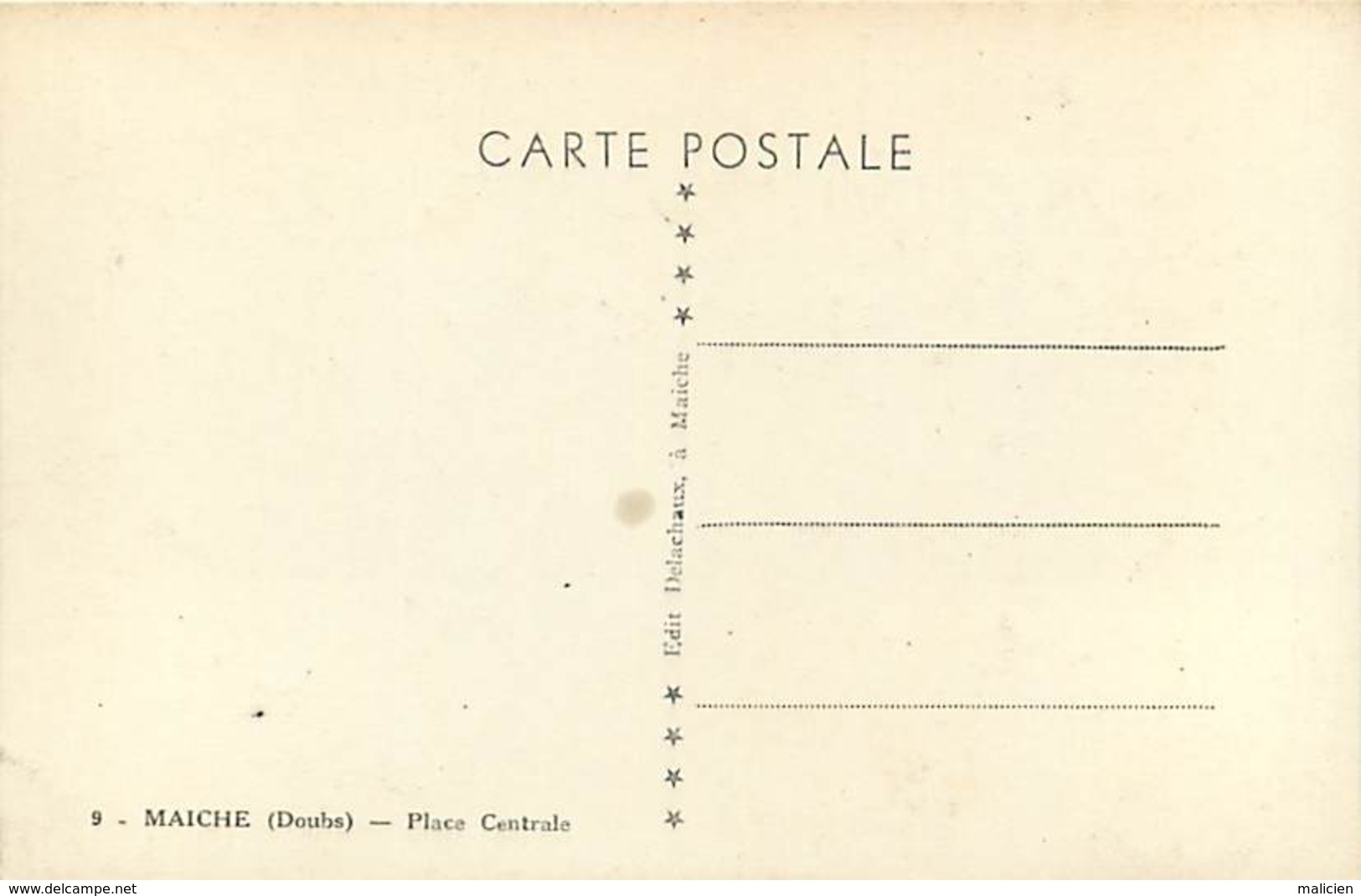 - Doubs -ref-A829-  Maiche - Place Centrale - Confiseur - Metiers - Carte Bon Etat - - Autres & Non Classés