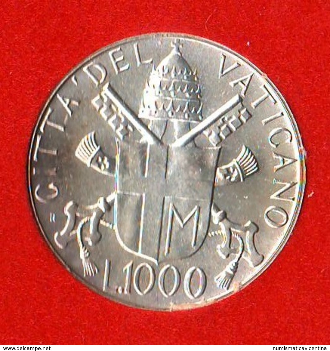 1000 Lire 1988 Vaticano Papa Paolo II° Vatikan State Silver Coin Anno X° Year - Vaticano