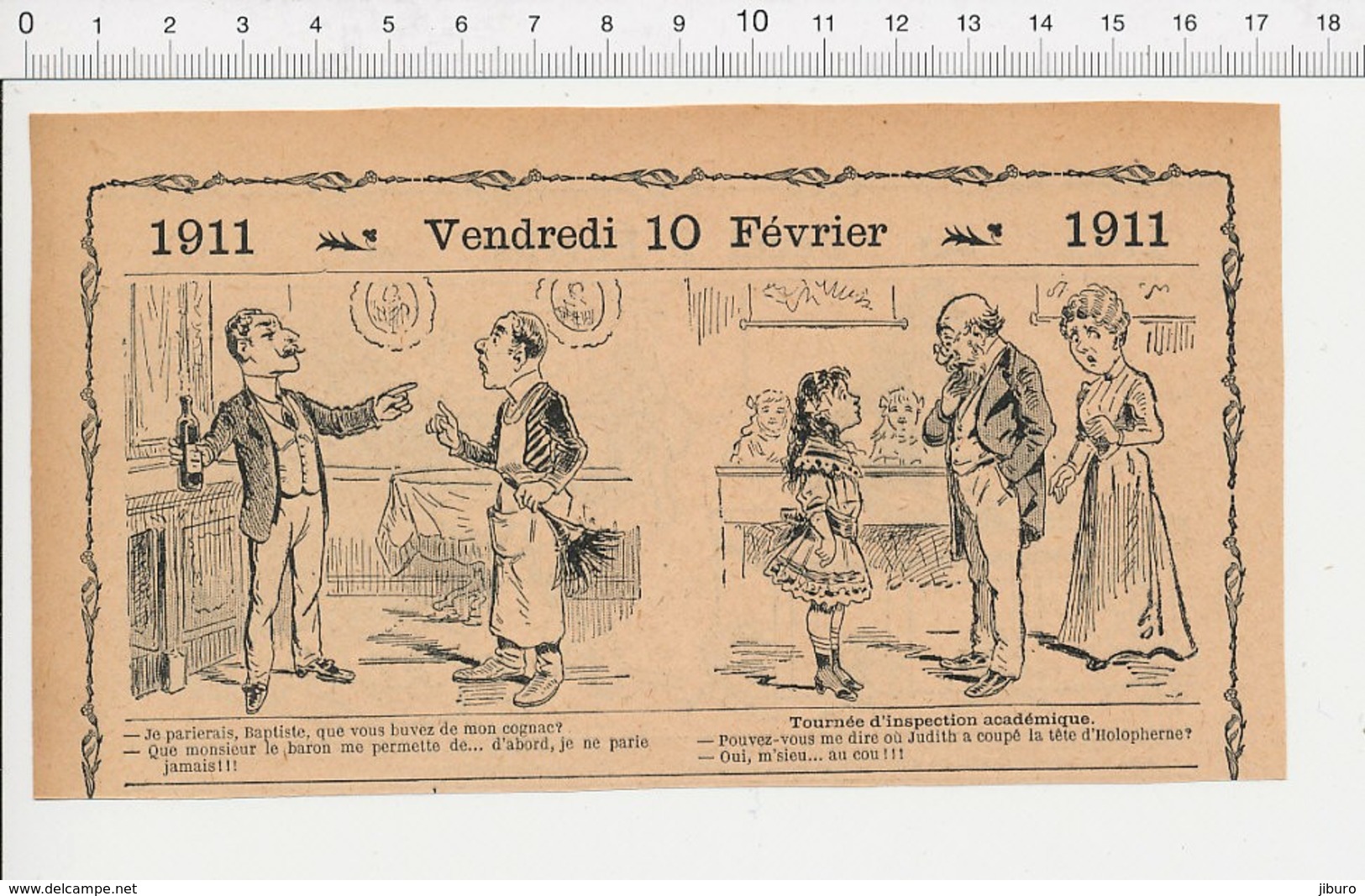 2 Scans Humour Accident Chemin De Fer Garde-barrière Gare Elève Rouginard école Inspection Judith Tête D'Holopherne 226H - Non Classés