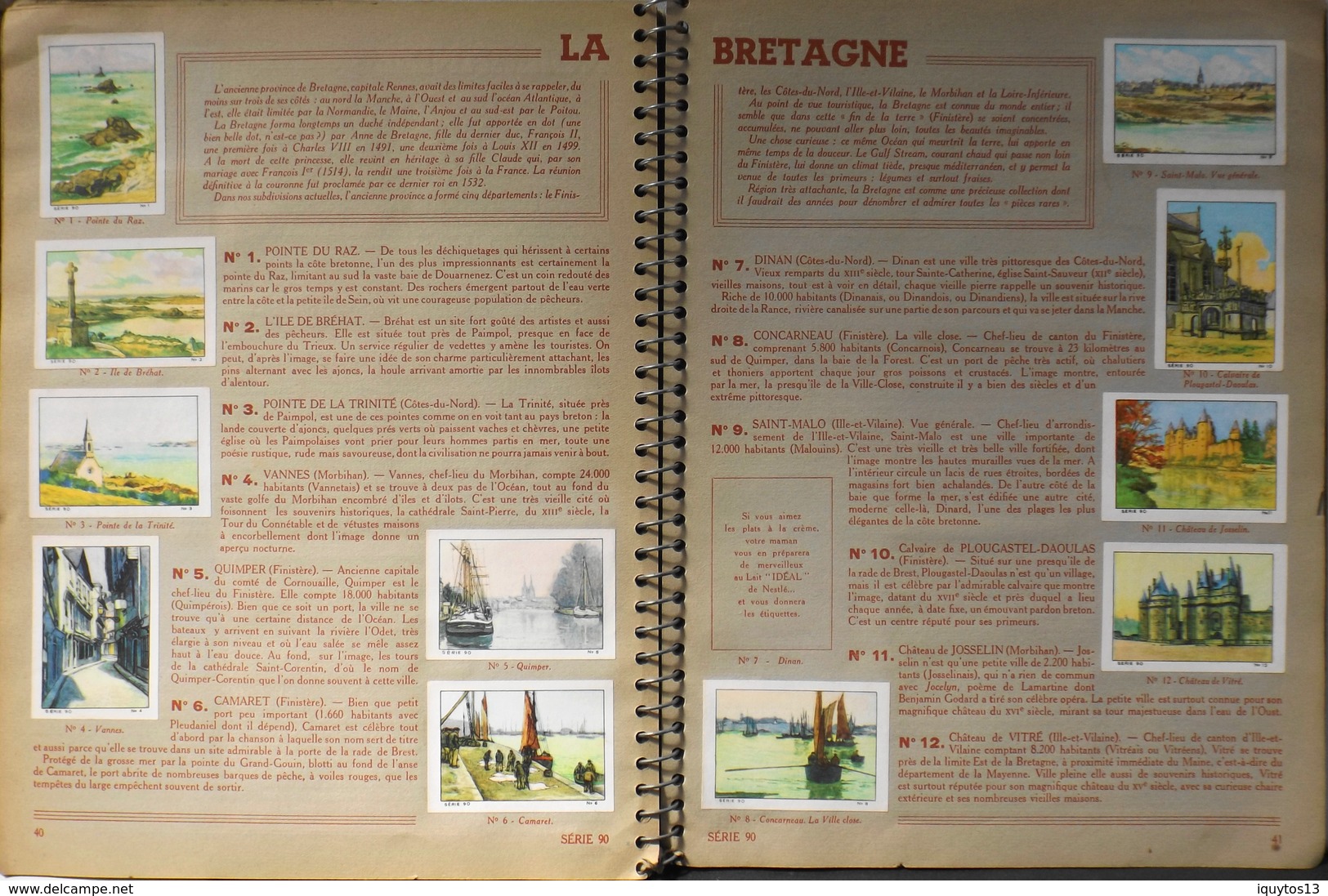 ALBUM NESTLE 1938 - 1939 Pratiquement complet il manque Quelques images - En Bon Etat d'Usage