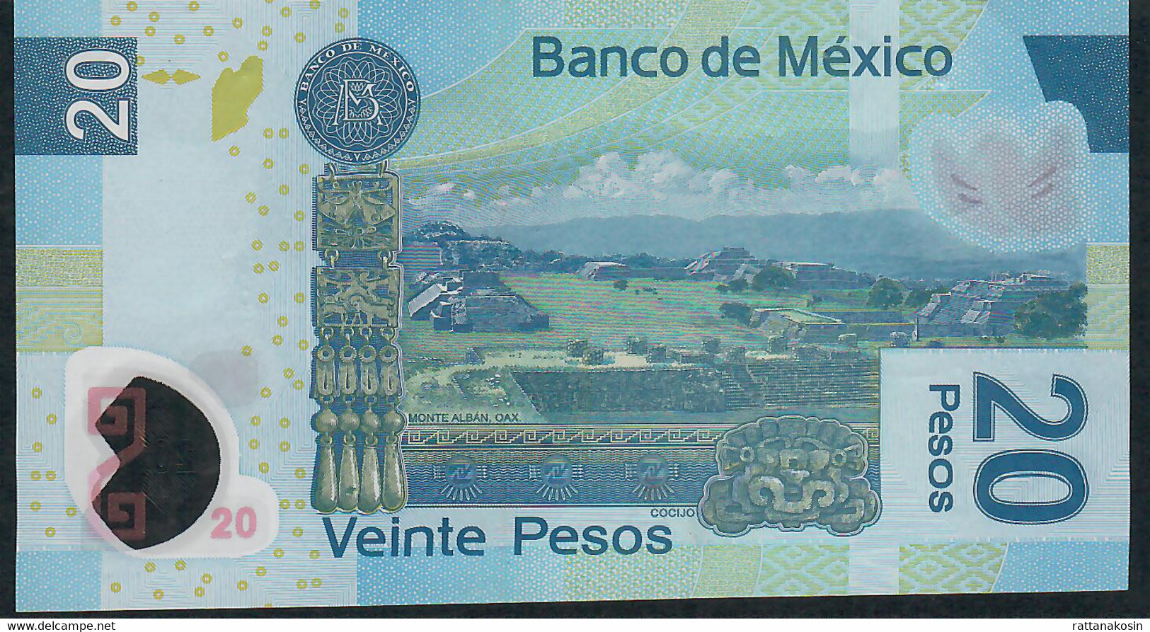 MEXICO P122k 20 PESOS 23.1.2012  #T    VF Folds NO P.h. ! - México