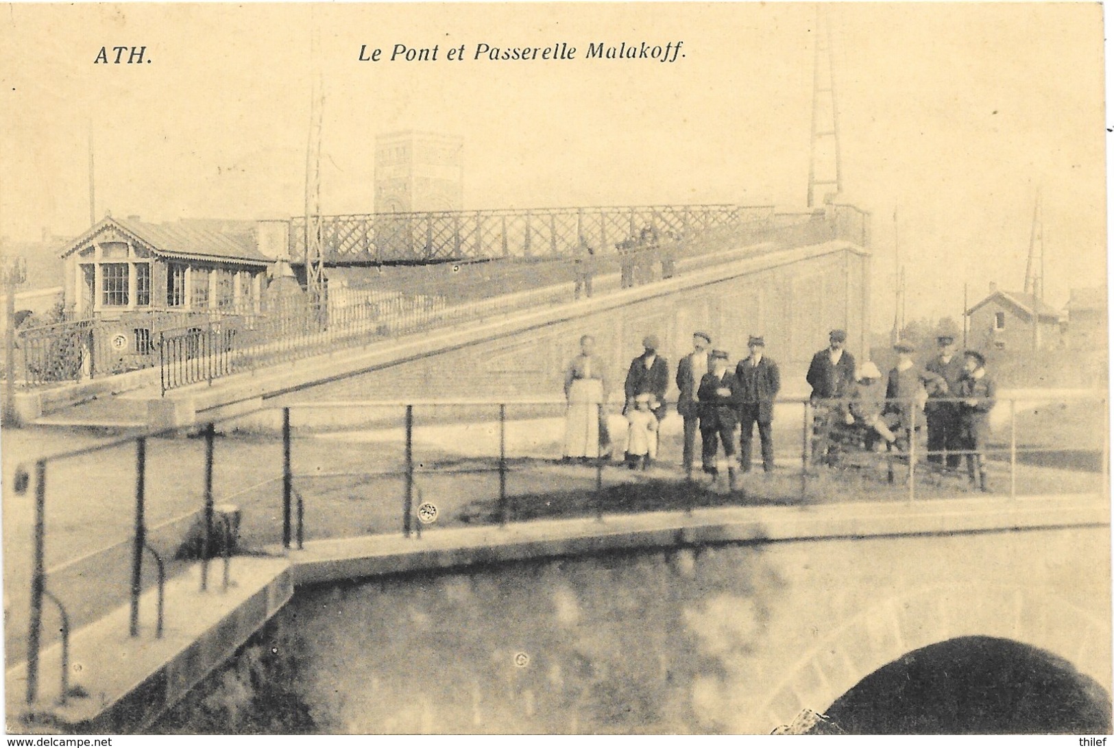 Ath NA35: Le Pont Et Passerelle Malakoff 1912 - Ath