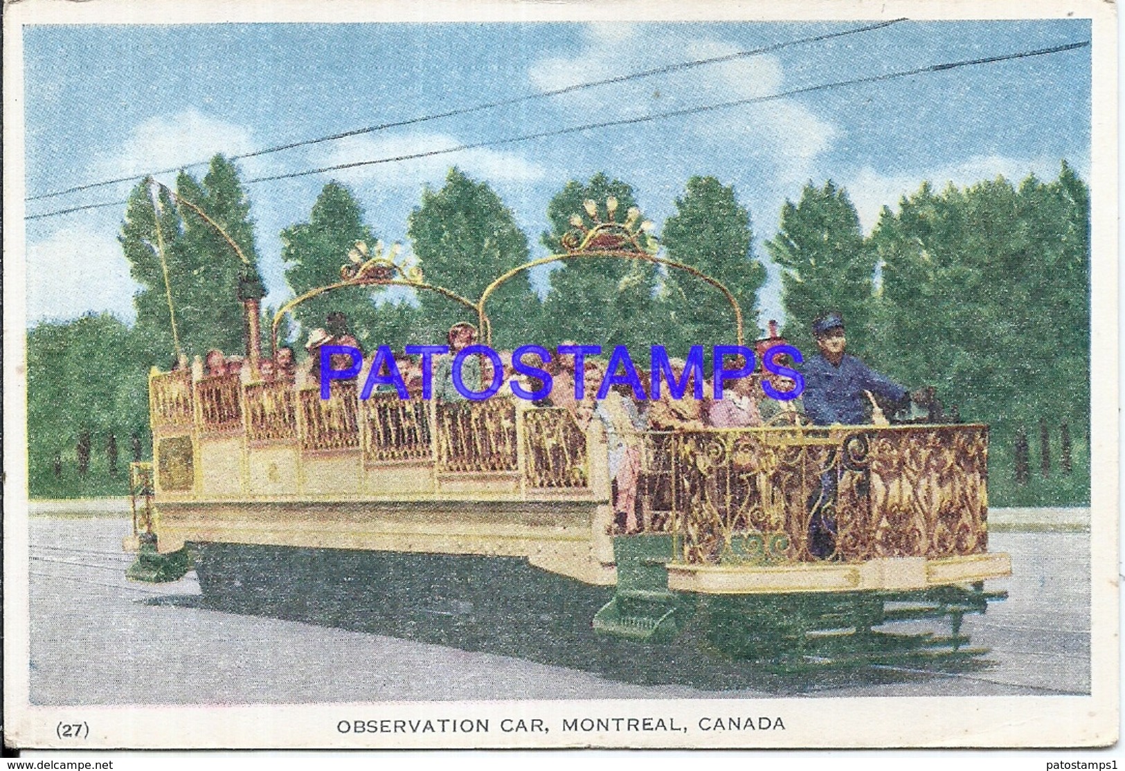 110669 CANADA MONTREAL OBSERVATION CAR POSTAL POSTCARD - Zonder Classificatie