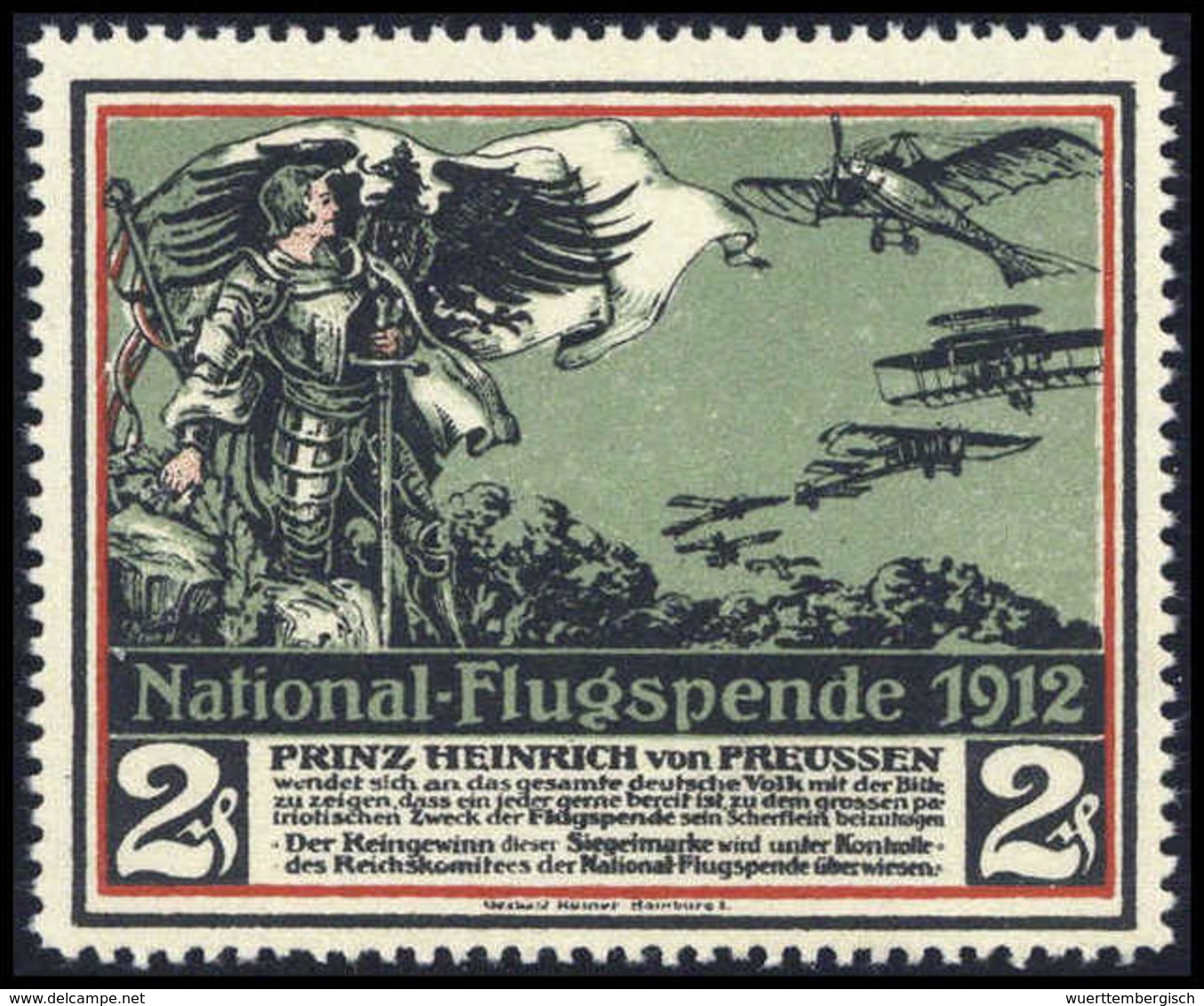 ** Deutsches Reich Halbamtliche Flugmarken - Andere & Zonder Classificatie