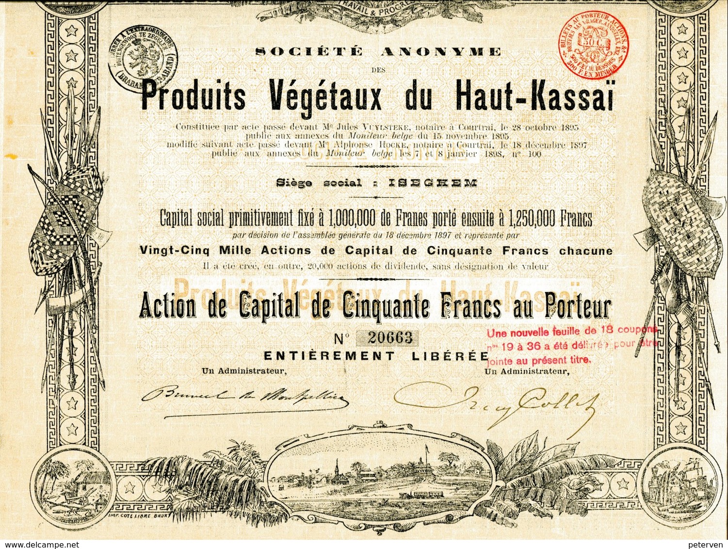 Congo Belge: Produits Végétaux Du Haut-Kassai - Afrique