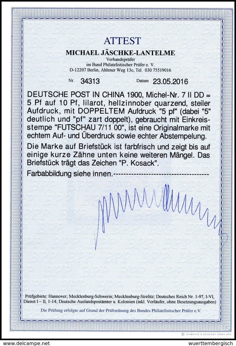 Briefst. Deutsche Auslandspost China - Sonstige & Ohne Zuordnung