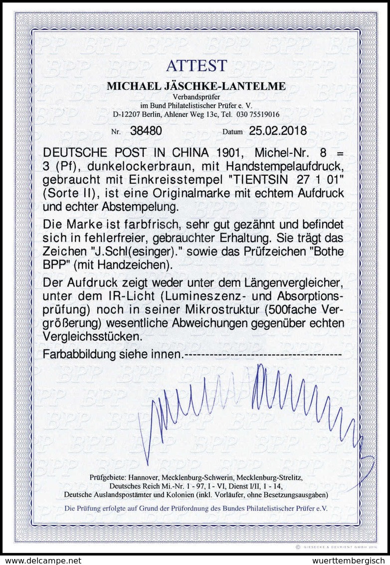 Gest. Deutsche Auslandspost China - Sonstige & Ohne Zuordnung