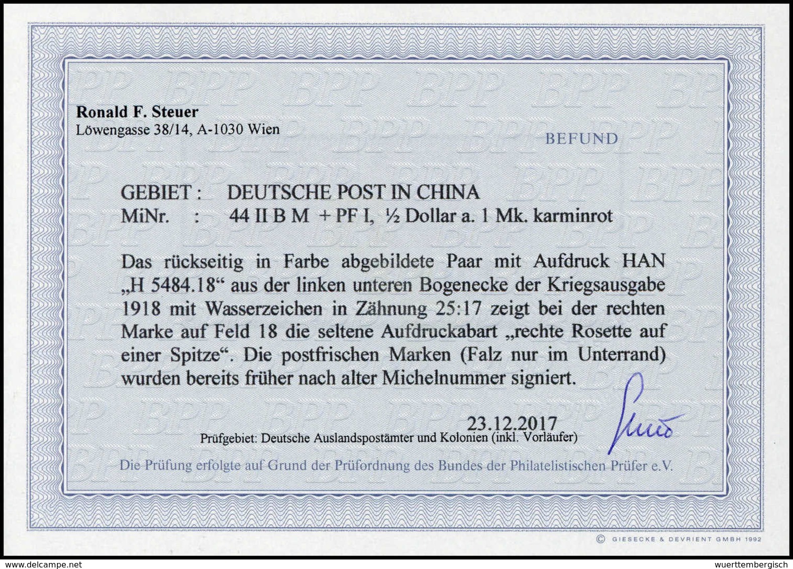 ** Deutsche Auslandspost China - Sonstige & Ohne Zuordnung