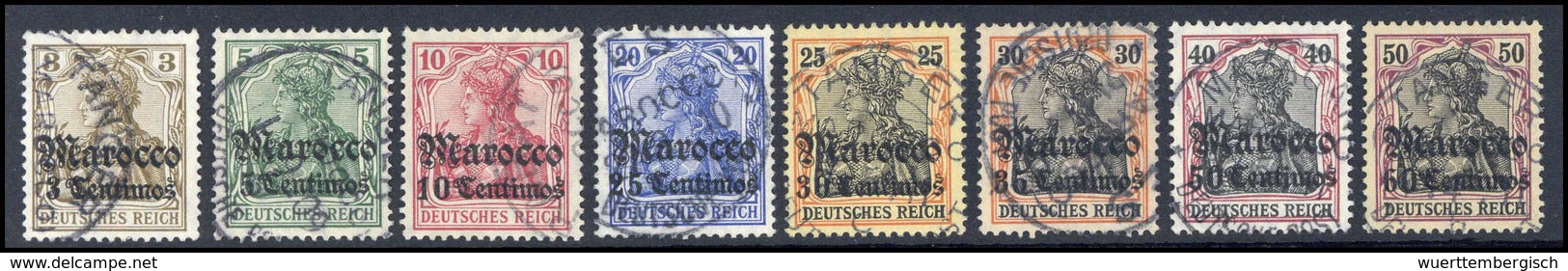 Gest. Deutsche Auslandspost Marokko - Andere & Zonder Classificatie