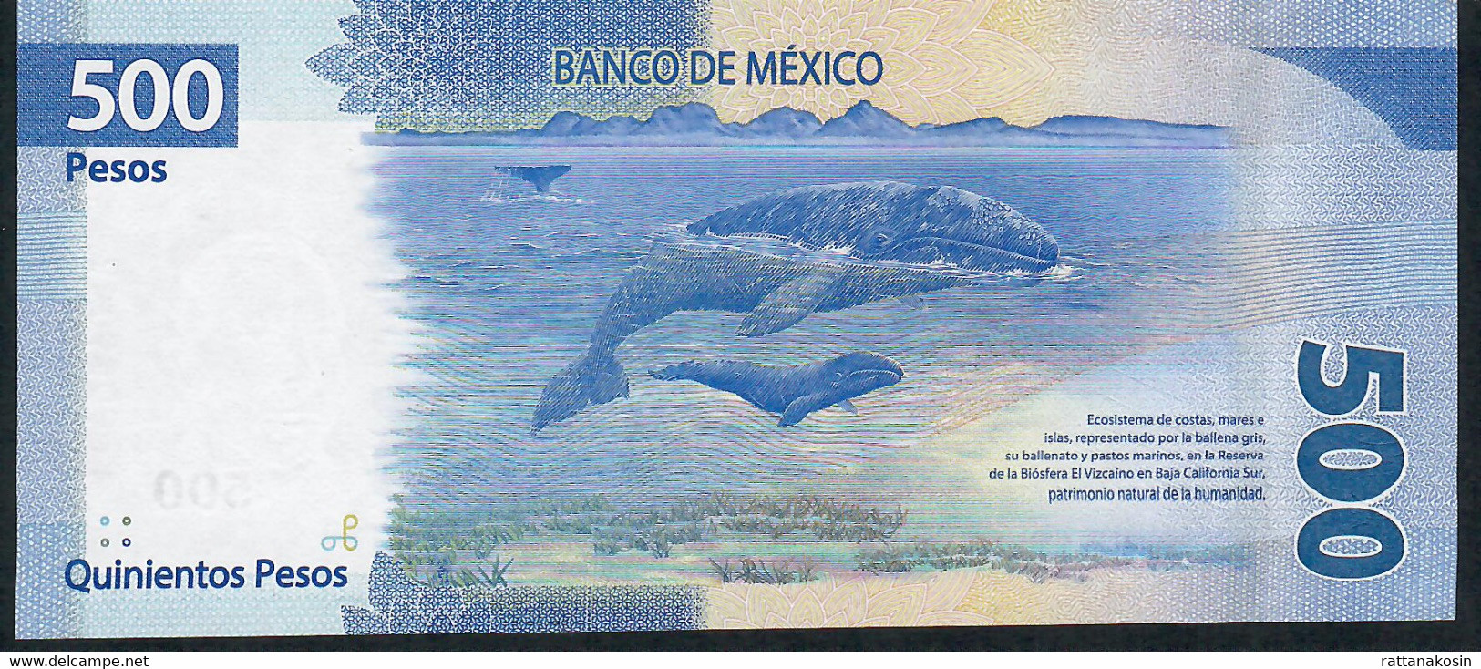 MEXICO NLP 500 PESOS 19.5.2017 FIRST DATE FIRST PREFIX #AA  Issued 2018   AU++/UNC. ! - Mexico