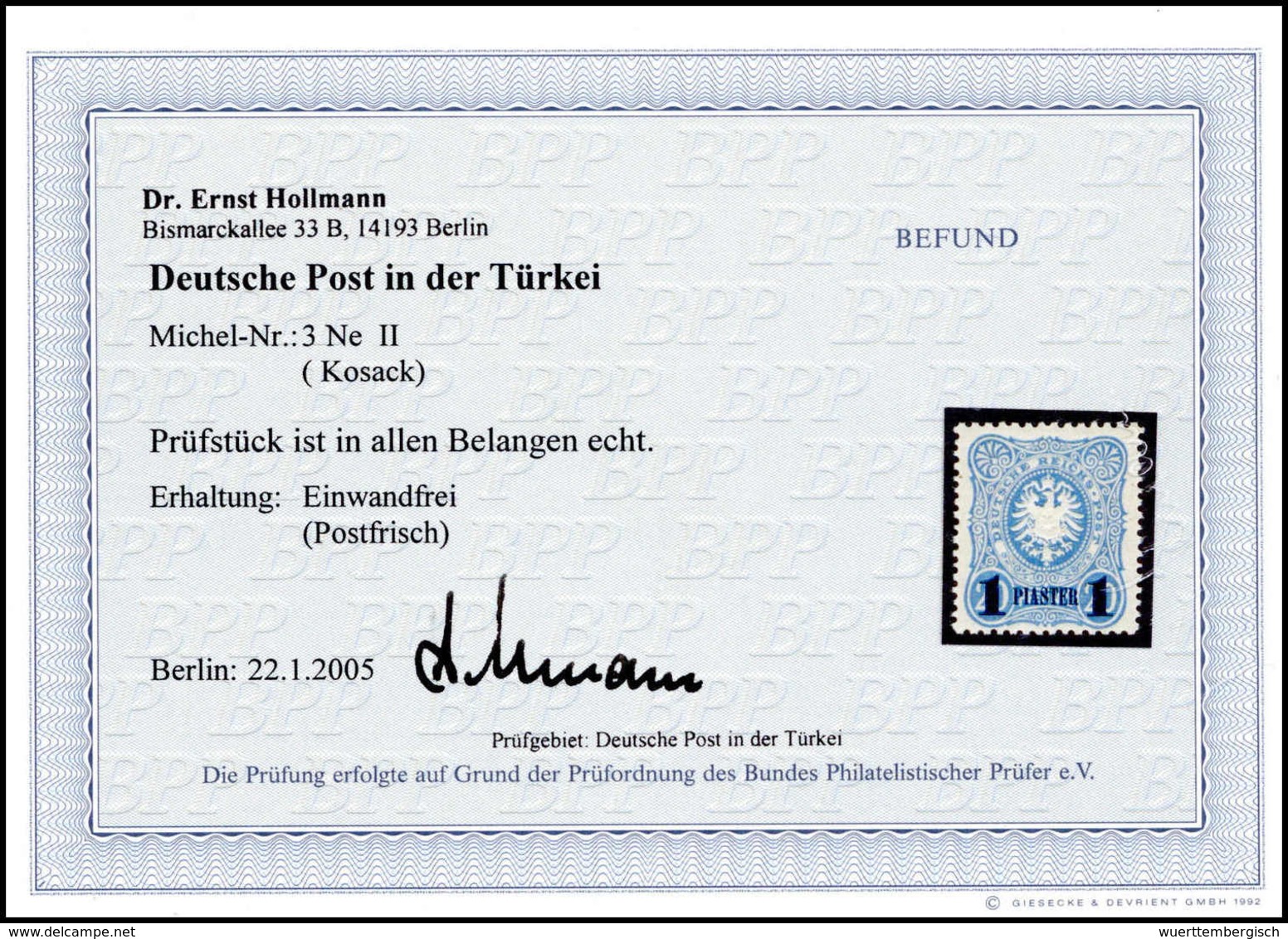 ** Deutsche Auslandspost Türkei - Autres & Non Classés