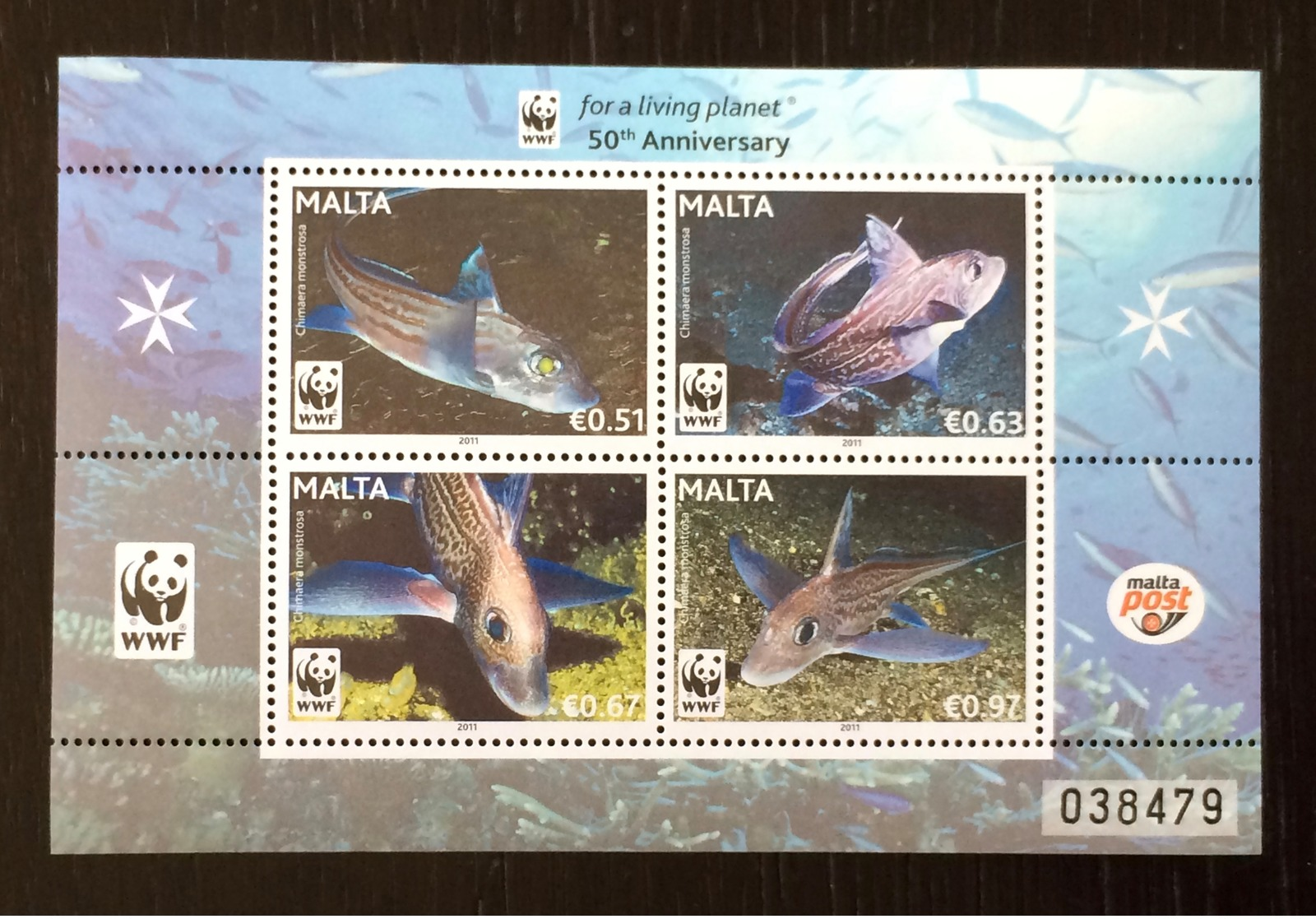 Malta 2011; WWF Marine Life, Fauna, Fishes; MNH VF** Scarce Sheet!! - Unused Stamps