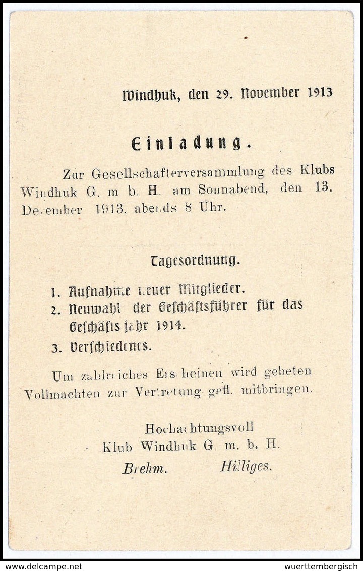 Beleg Deutsche Kolonien Südwestafrika - Andere & Zonder Classificatie