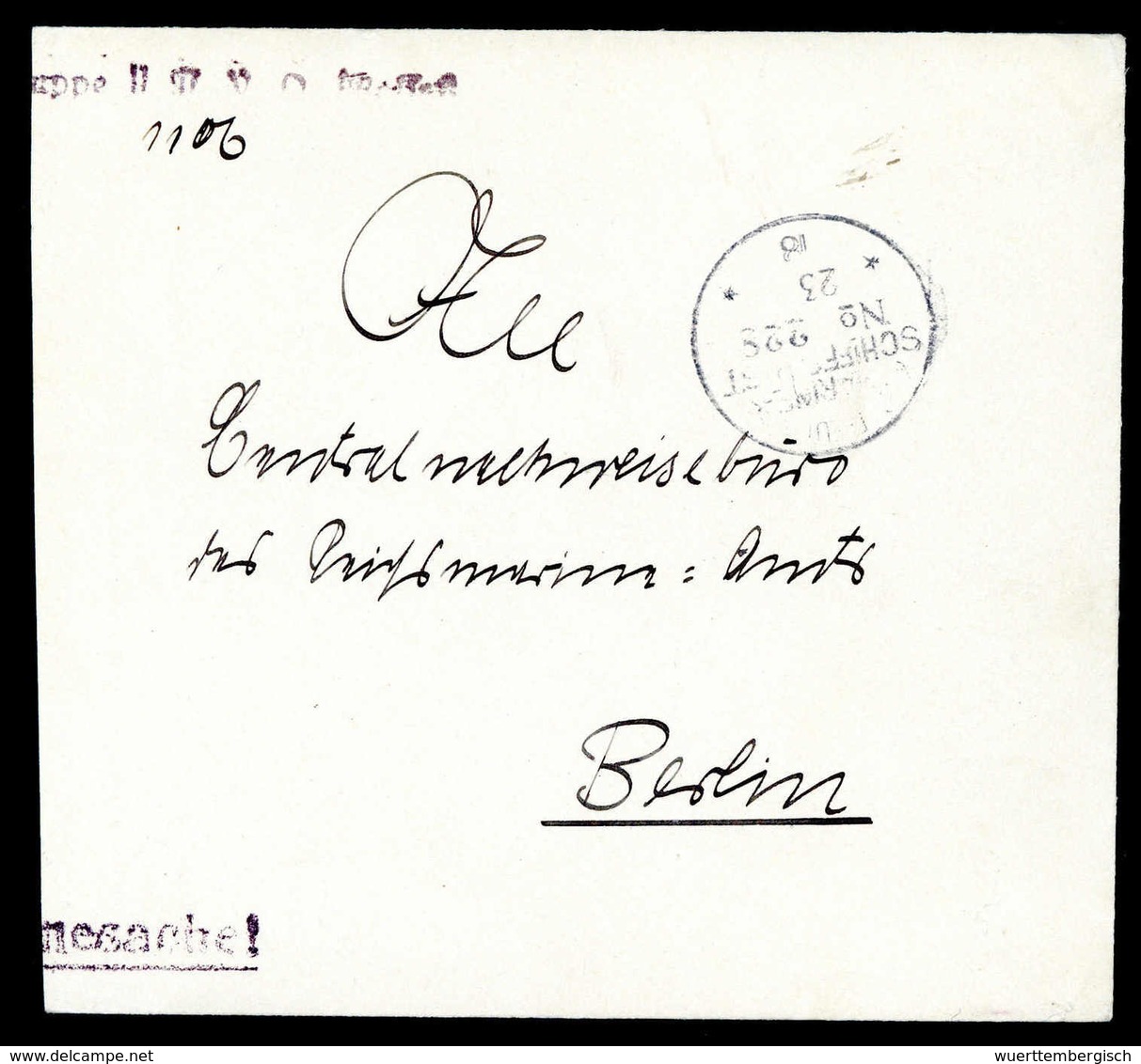 Beleg Deutsche Marine Schiffspost 1895-1939 - Autres & Non Classés