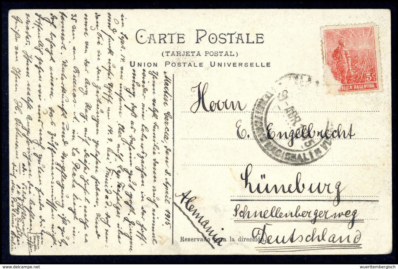 Beleg Deutsche Marine Schiffspost Interniertenpost 1914-1919 - Autres & Non Classés