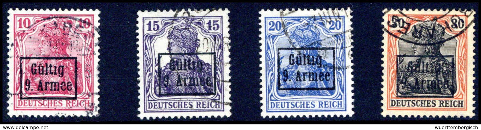 Gest. Deutsche Besetzung I. WK Rumänien 9.Armee - Other & Unclassified