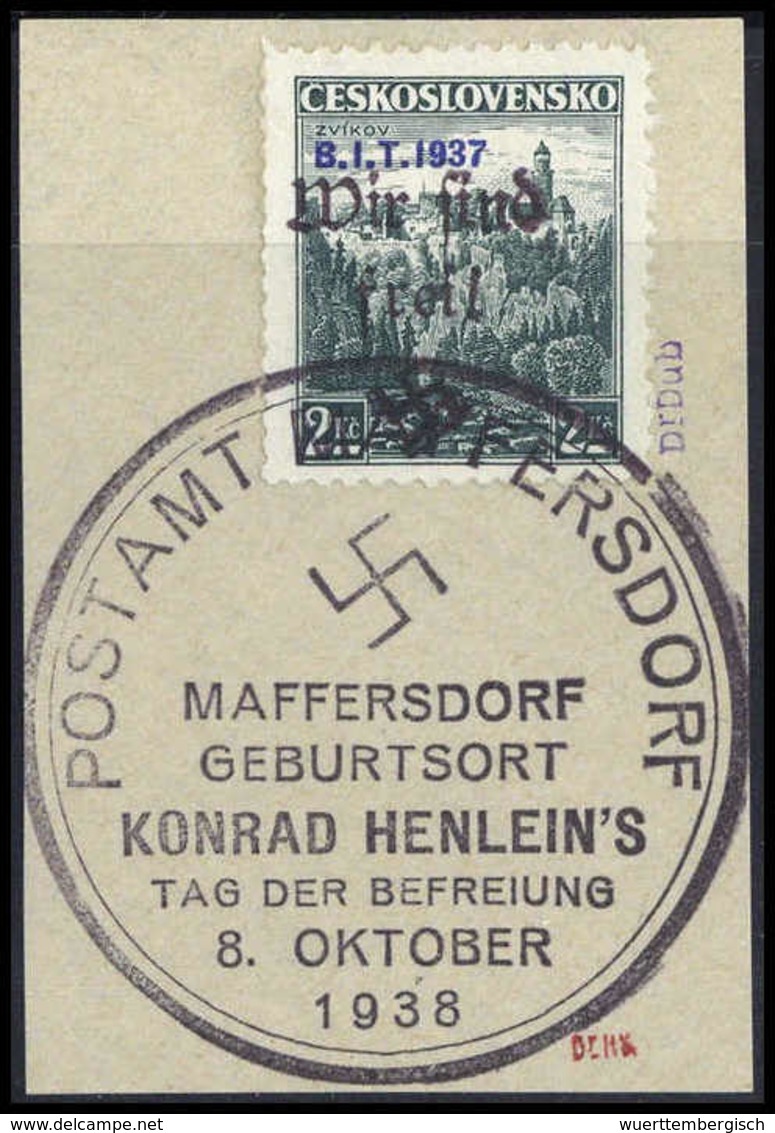 Briefst. Sudetenland Reichenberg Maffersdorf - Autres & Non Classés