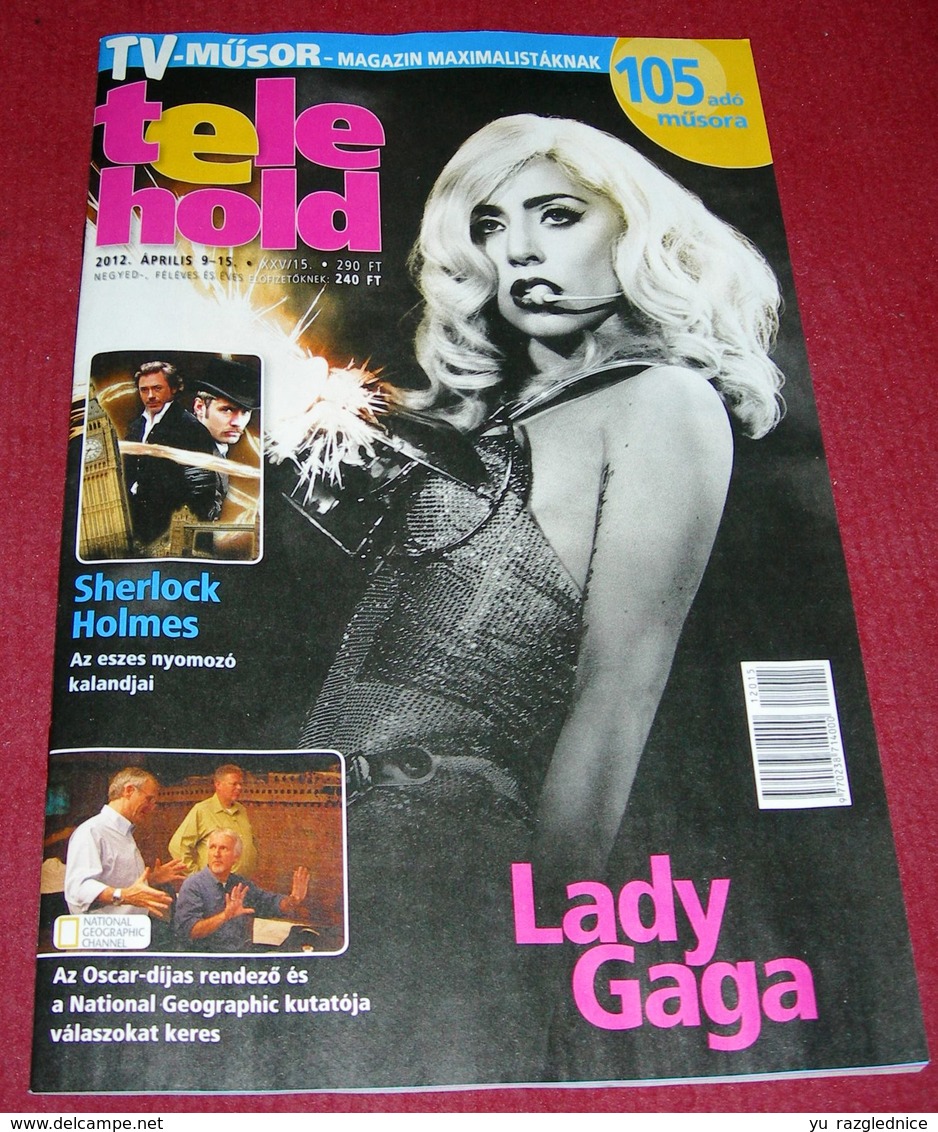 Lady Gaga TELEHOLD Hungarian April 2012 VERY RARE - Magazines