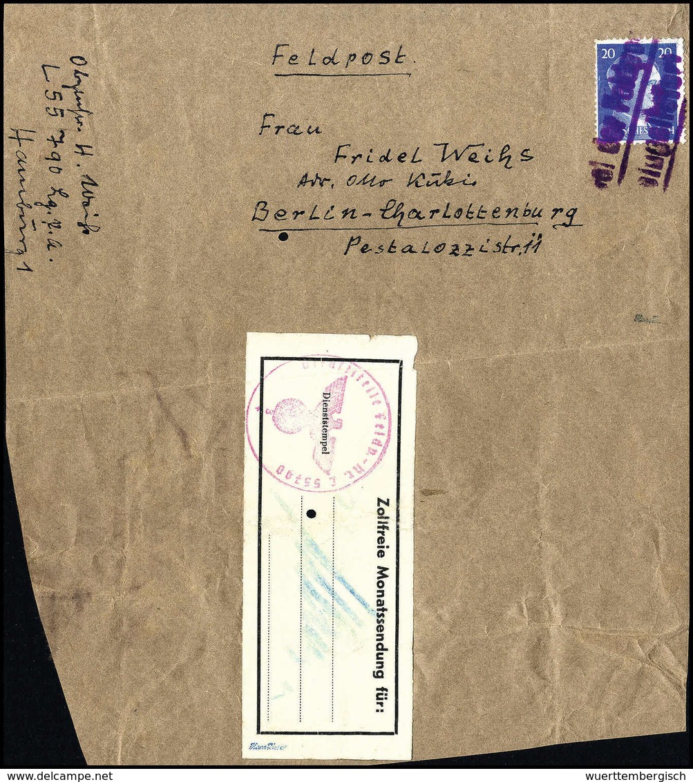 Beleg Deutsche Besetzung II. WK, Feldpostmarken - Autres & Non Classés